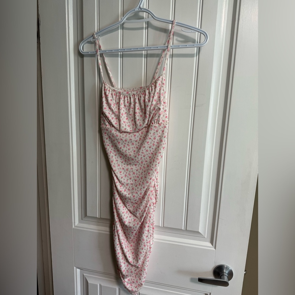 SHEIN Pink Floral Mini Dress